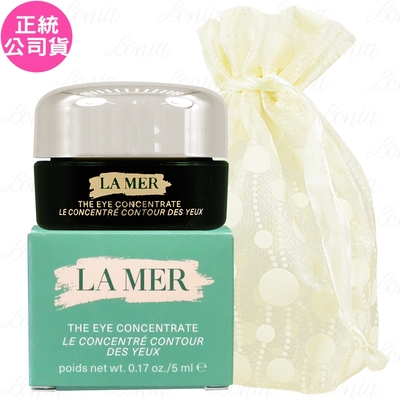 la mer 海洋拉娜 濃萃修復眼霜(5ml)旅行袋組(公司貨)