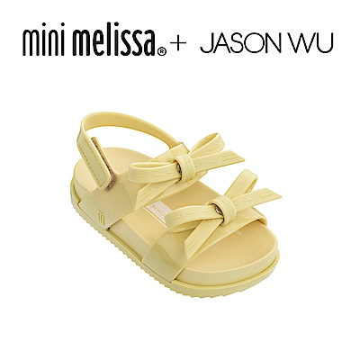 Mini Melissa + JASON WU 蝴蝶結寶寶涼鞋-黃色