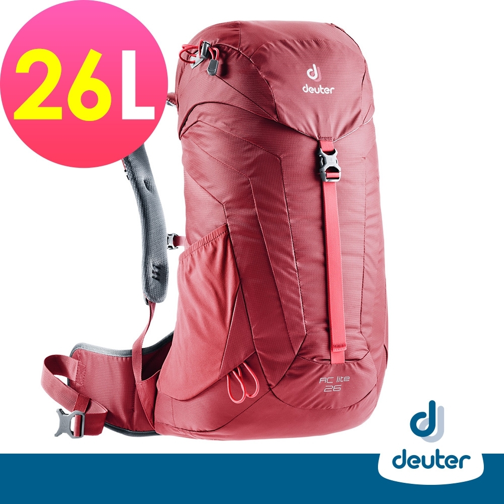 【deuter德國】AC LITE 26L網架直立式透氣登山背包3420316紅