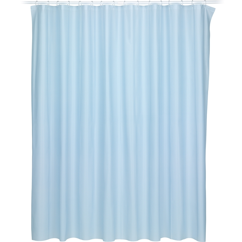 《KELA》Largo防水浴簾(藍120cm) | 乾溼分離 浴室隔簾