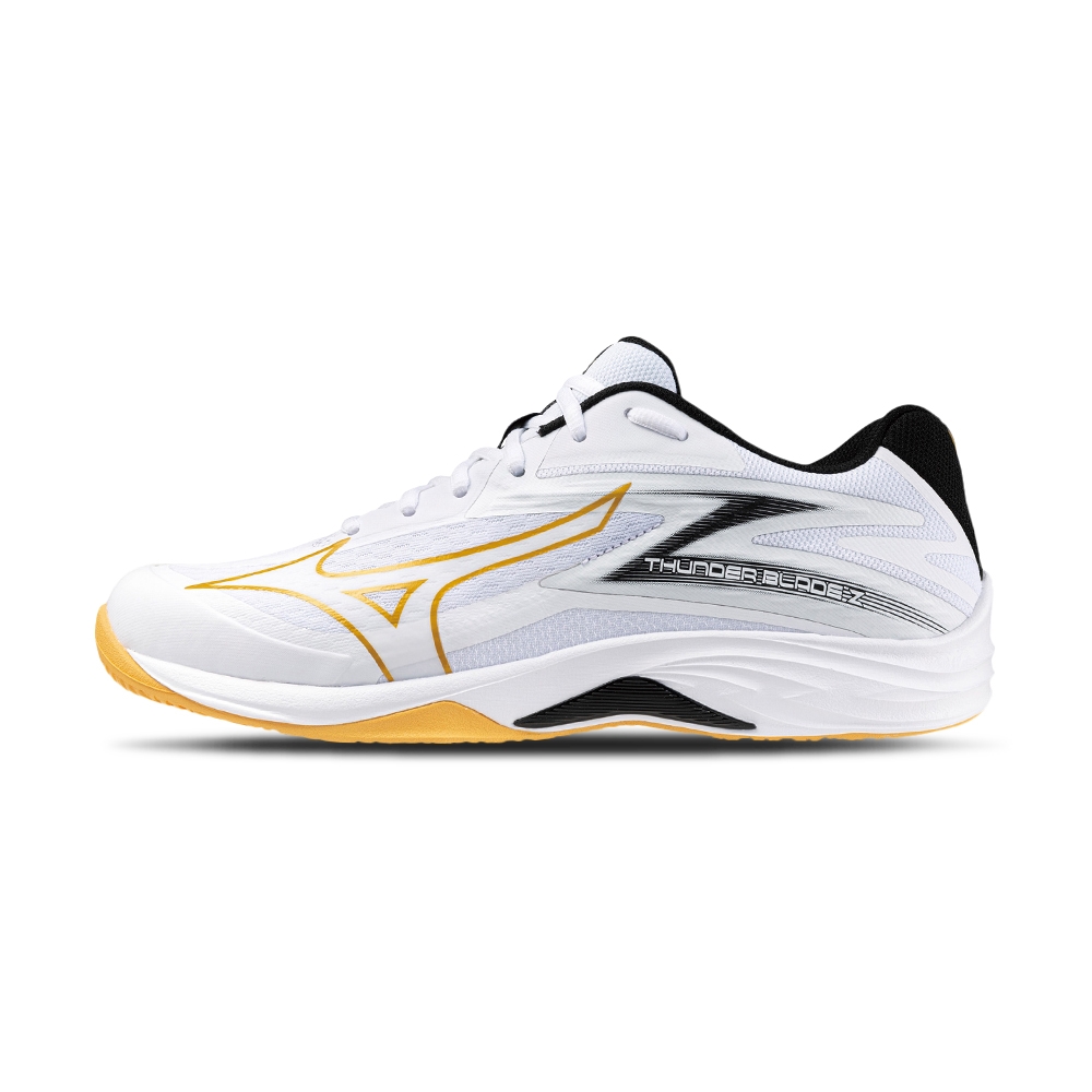 Mizuno 美津濃 THUNDER BLADE  男女鞋 黑白黃色 排球鞋 休閒鞋 V1GA237010