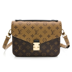 【Louis Vuitton 路易威登】METIS系列經典Monogram雙色手提/斜背郵差包 M44876