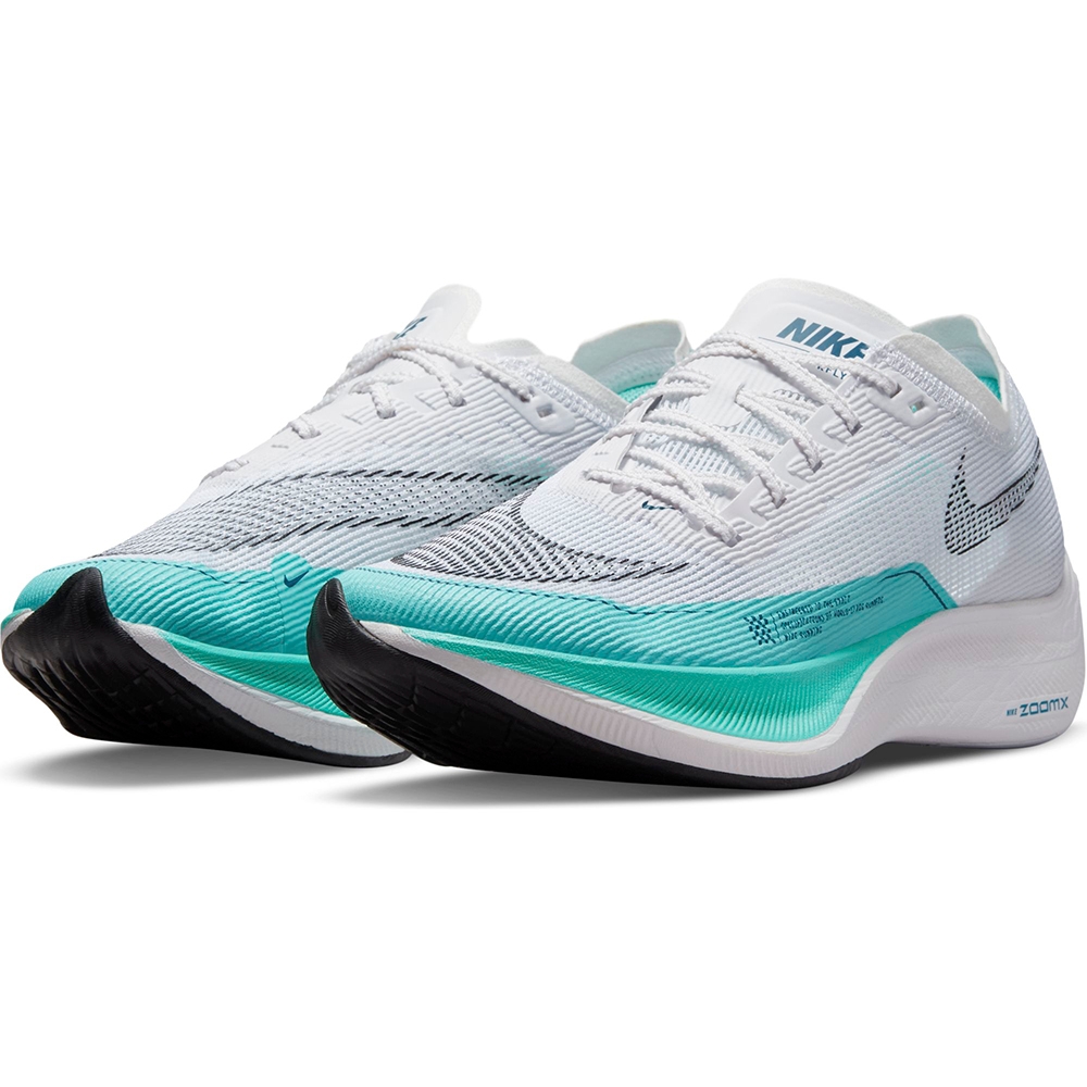 NIKE 運動鞋女鞋慢跑鞋緩震W ZOOMX VAPORFLY NEXT% 2 白綠CU4123-101