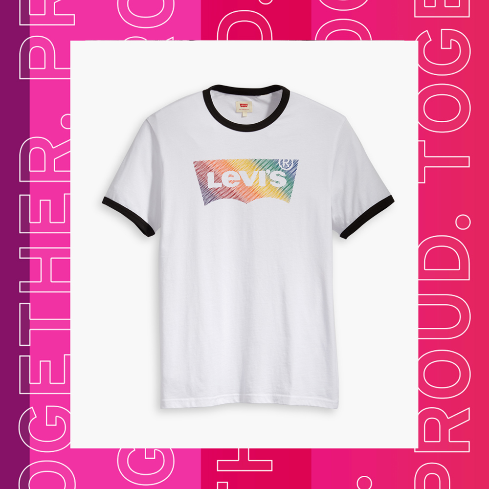 Levis 男女同款 短袖T恤 Pride限量平權系列 彩虹Logo