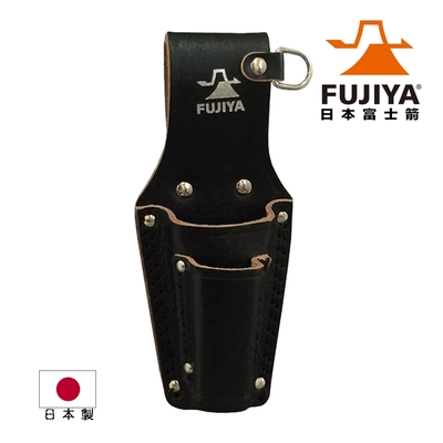 【FUJIYA日本富士箭】高級黑牛皮腰間鉗子收納袋-二支型(LP-3DSB)
