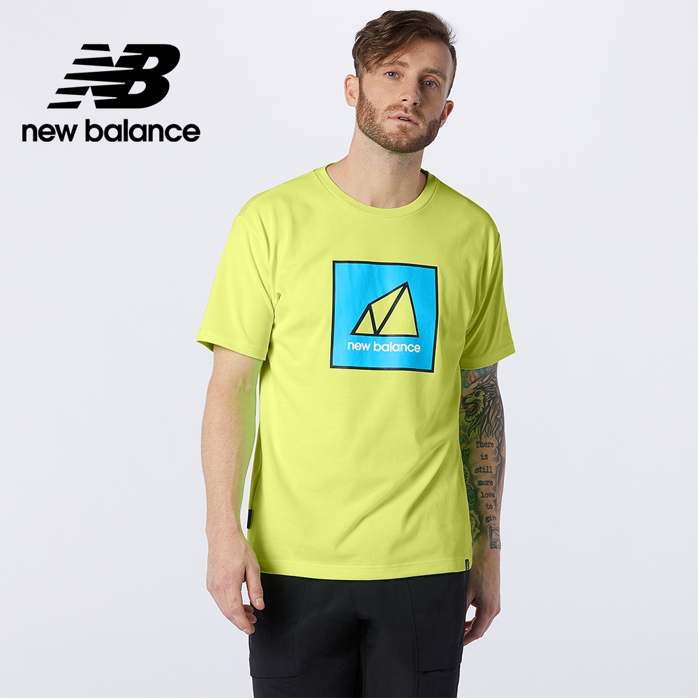 【New Balance】戶外系列短袖T_男性_綠色_AMT11585BIO