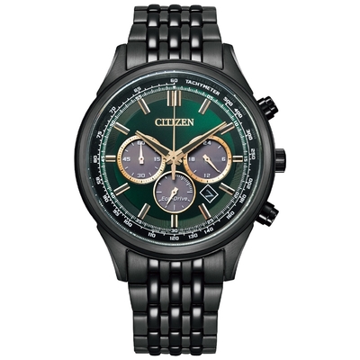 CITIZEN星辰 Chronograph 亞洲限定光動能計時男錶-CA4418-82X-41.7mm