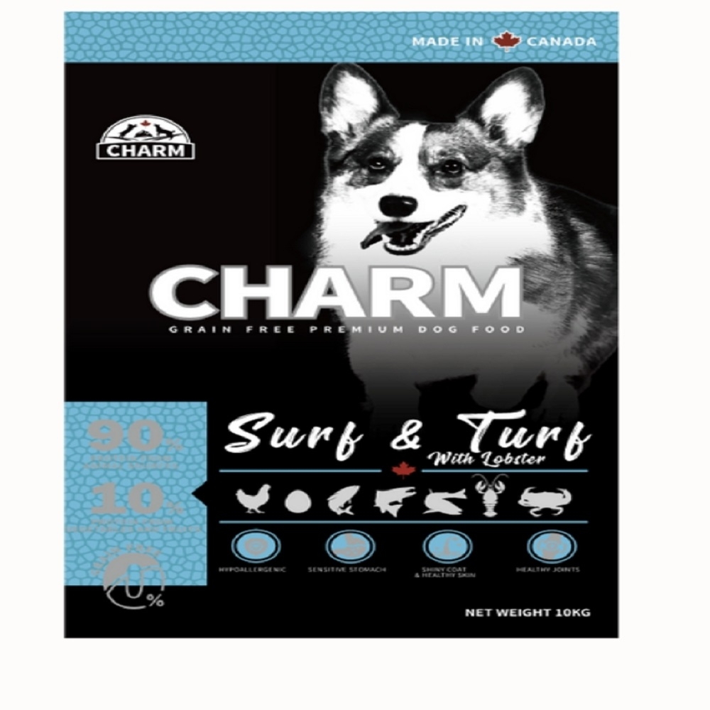 加拿大CHARM野性魅力-海陸龍蝦盛宴犬 10KG (購買第二件都贈送寵鮮食零食*1包)
