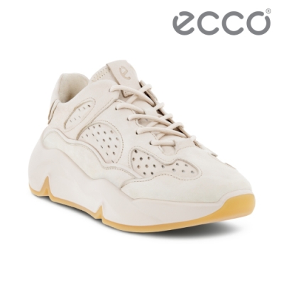 ECCO CHUNKY SNEAKER W 潮趣簡約輕量透氣休閒運動鞋 女鞋 石灰色