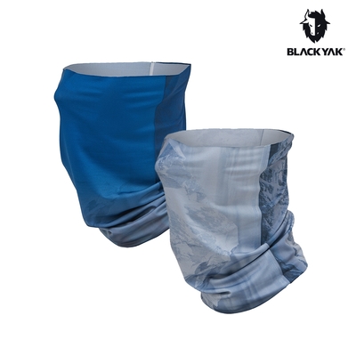BLACK YAK ICE多功能涼感頭巾[藍色/灰色]春夏 防曬 頭巾 脖圍 單車 跑步 中性款 BYDB1NAL01