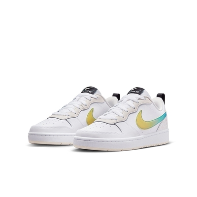 NIKE 休閒鞋 女鞋 大童 運動鞋 COURT BOROUGH LOW 2 SE GS 白 FJ7692-191