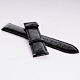 高級鱷魚皮黑色皮革錶帶 20x18 product thumbnail 1