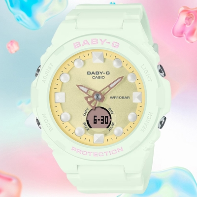 CASIO 卡西歐 BABY-G 未來風偏光 雙顯腕錶 禮物推薦 畢業禮物 42.4mm / BGA-320FH-3A