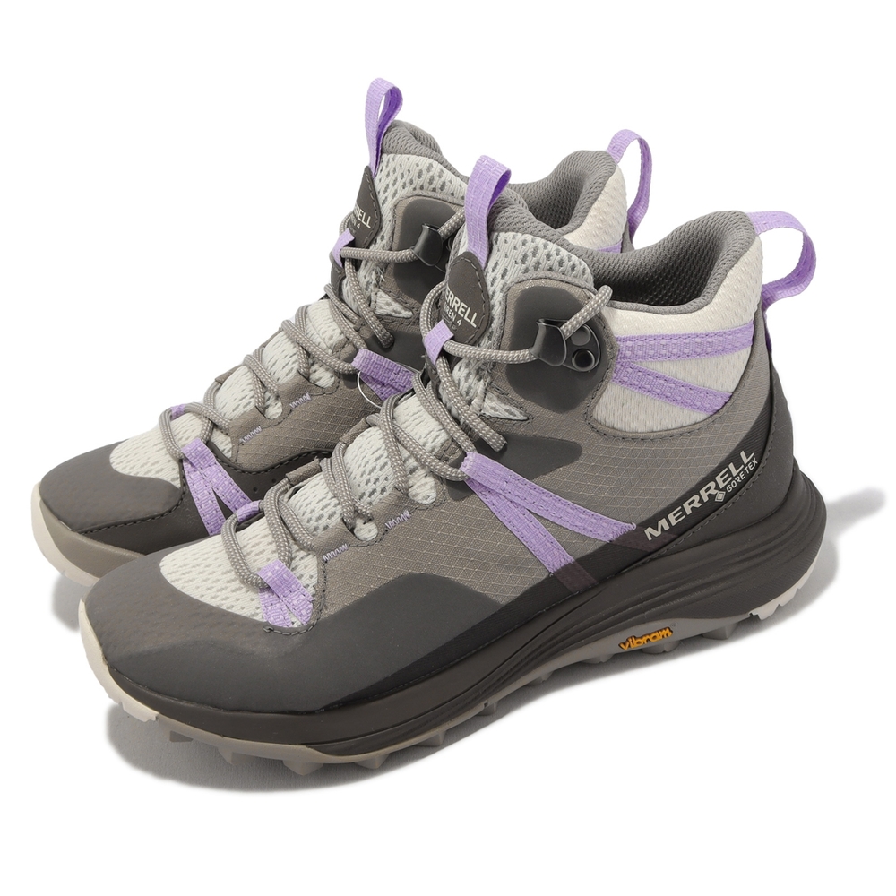 Merrell 登山鞋Siren 4 Mid GTX 女鞋灰棕紫防水越野戶外郊山ML037370