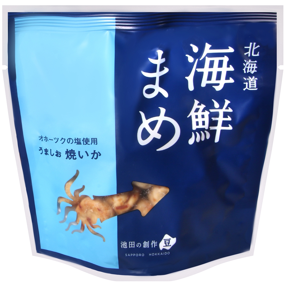 (即期良品)池田浜塚 烤魷魚風味豆 55g