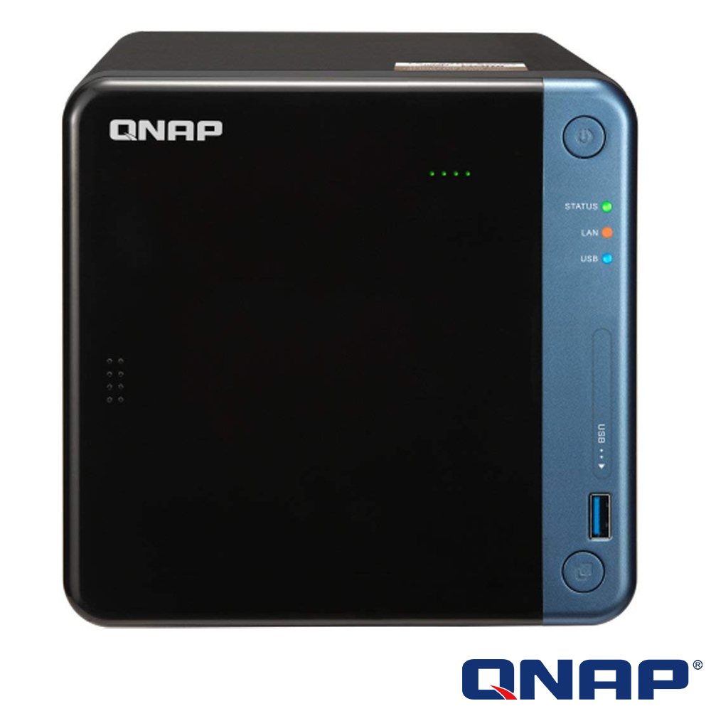 (無卡12期)【促銷組合】QNAP TS-453Be-4G 網路儲存伺服器+WD 4TB*2