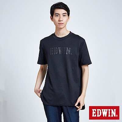 EDWIN 東京系列運動風LOGO短袖T恤-男-黑色