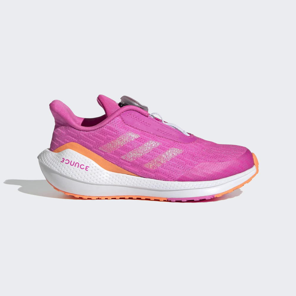 Adidas Eq21 Run Boa K [FX2261] 中童 運動鞋 休閒 旋鈕式 舒適 保護 輕量 桃紅