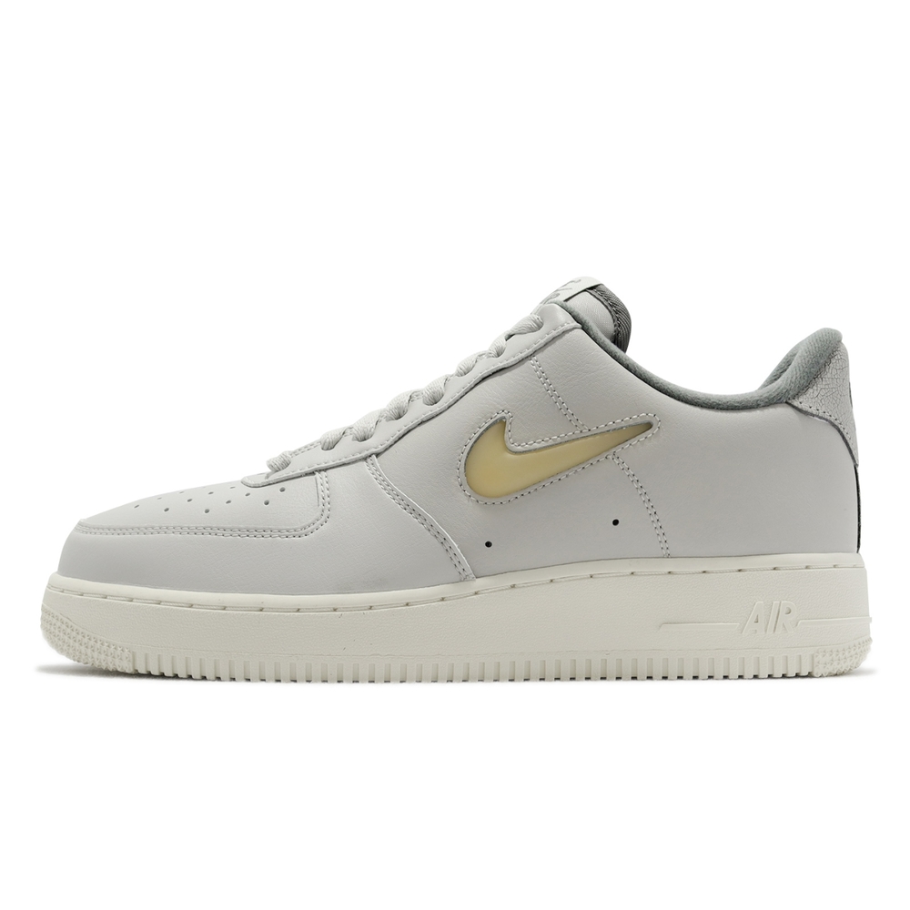 Nike 休閒鞋Air Force 1 07 LX 男鞋女鞋銀灰色AF1 仿舊奶油底爆裂紋