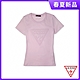 GUESS-女裝-純色簡約倒三角LOGO短T-紫 原價1990 product thumbnail 1