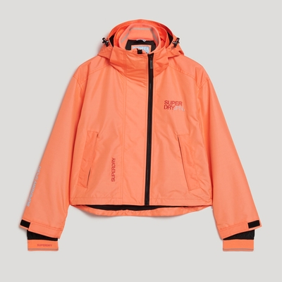 SUPERDRY 女裝 防風外套 Hooded Emb Windbreaker 橘