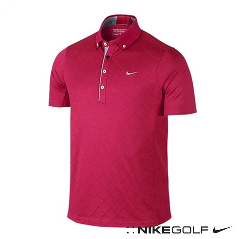 Nike Golf 休閒快速排汗短袖POLO衫 桃紅 653782-602