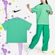 Nike 短袖 NSW Essential 女款 綠 刺繡 小LOGO 寬鬆 重磅 落肩 素T 短T 小勾 DX7911-363 product thumbnail 1