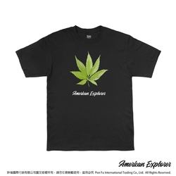 American Explorer 美國探險家 印花T恤(客製商品無法退換) 圓領 美國棉 圖案 T-Shirt 獨家設計款 棉質 短袖 (葉子)