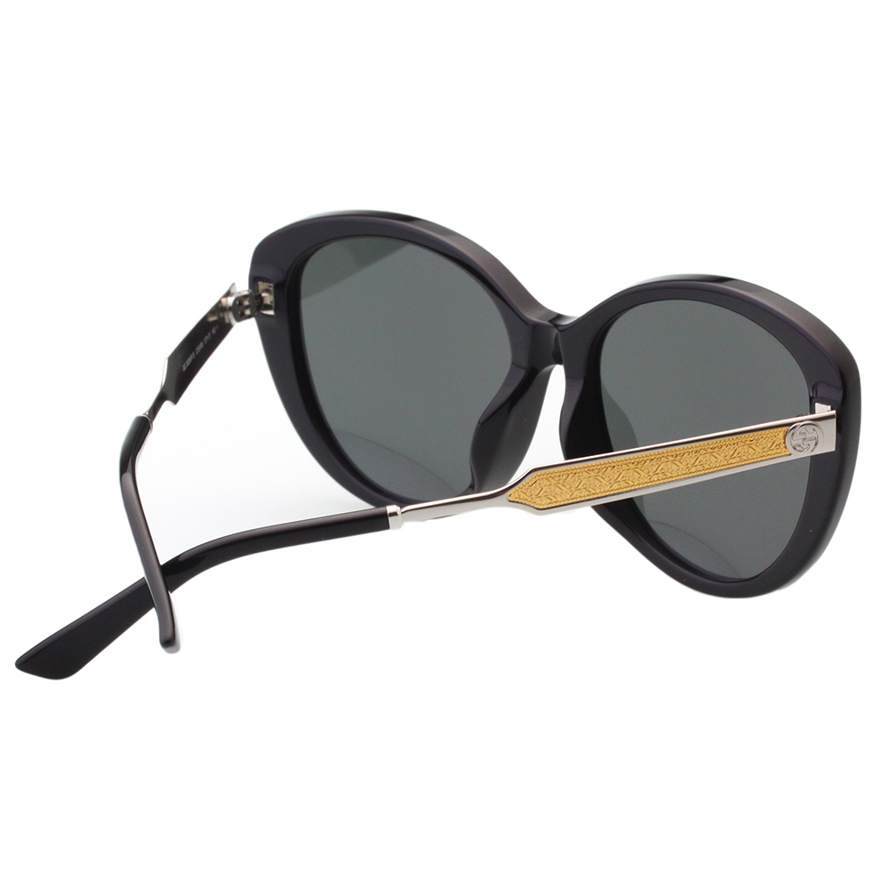GUCCI- 小貓眼皇室風格紋路太陽眼鏡(黑色) | 太陽眼鏡/墨鏡| Yahoo奇摩 