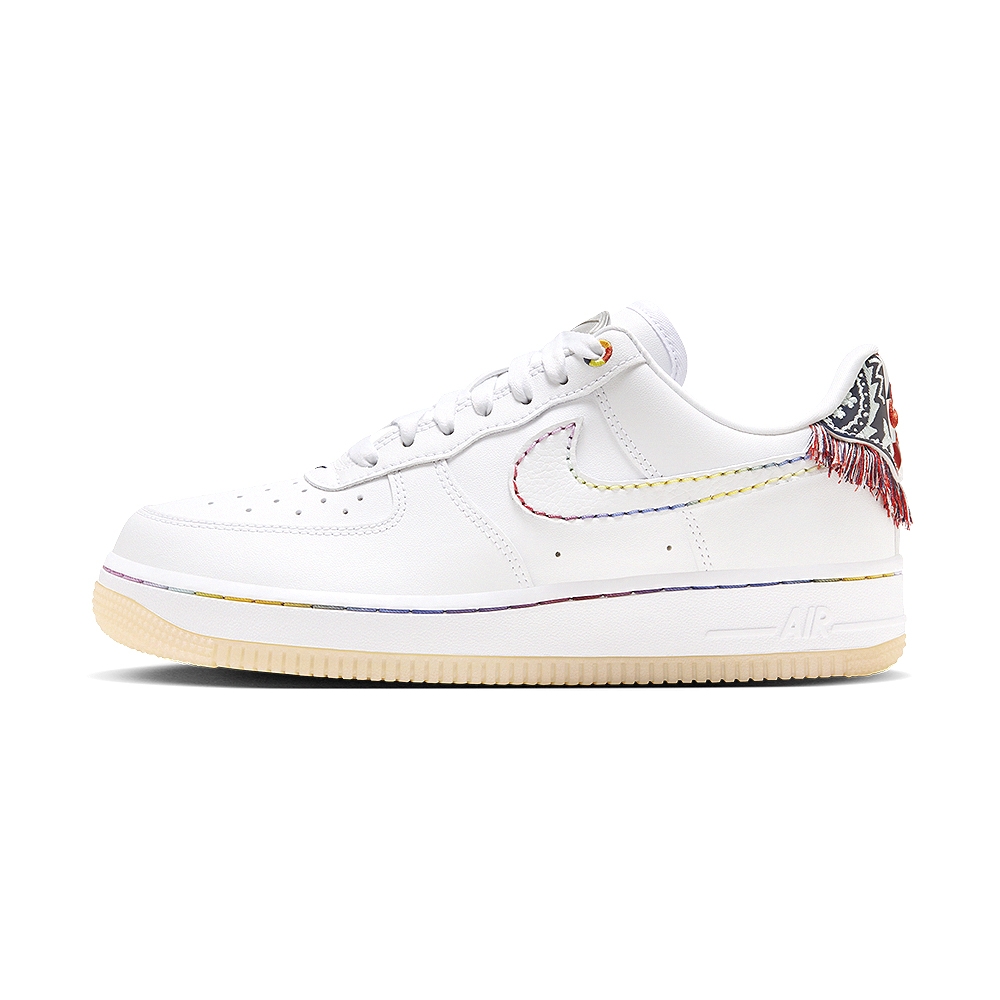 Nike Air Force 1 Low 女 白 彩虹 民族風 AF1 冰底 運動 休閒 休閒鞋 FN8918-111