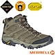 【MERRELL】男 MOAB 3 SMOOTH MID GORE-TEX 多功能防水透氣登山健行鞋_ML036373 軍綠 product thumbnail 1