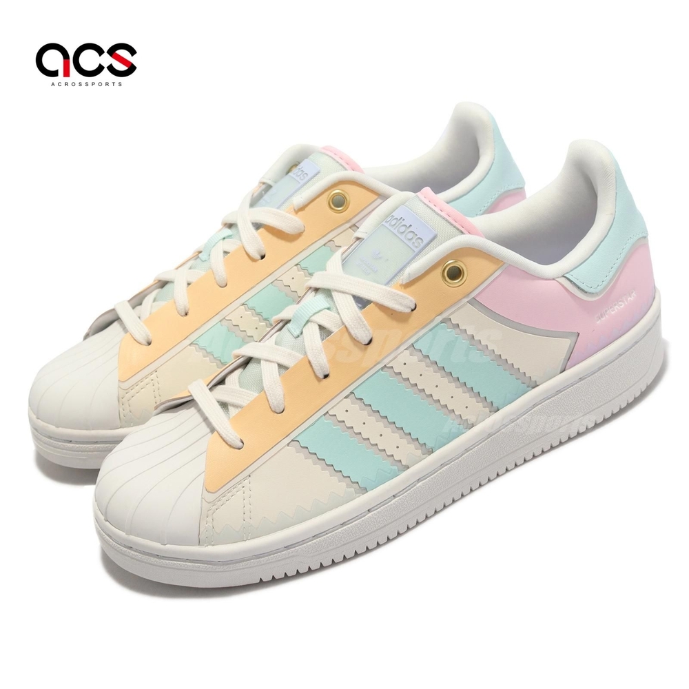 adidas 休閒鞋 Superstar OT Tech W 女鞋 白 粉嫩繽紛色 鋸齒三線 貝殼頭 愛迪達 H05637