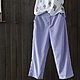 清新紫羅蘭燈芯絨棉質顯瘦長褲-K1547-設計所在 product thumbnail 1
