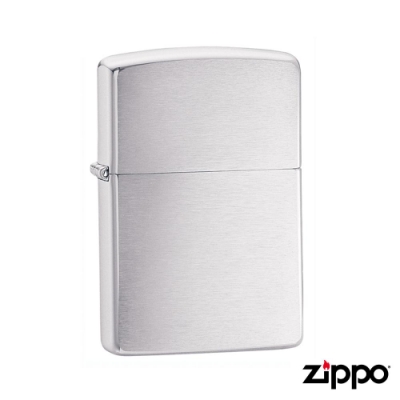 美系Zippo 沙子 - 拉絲鍍鉻防風打火機#200