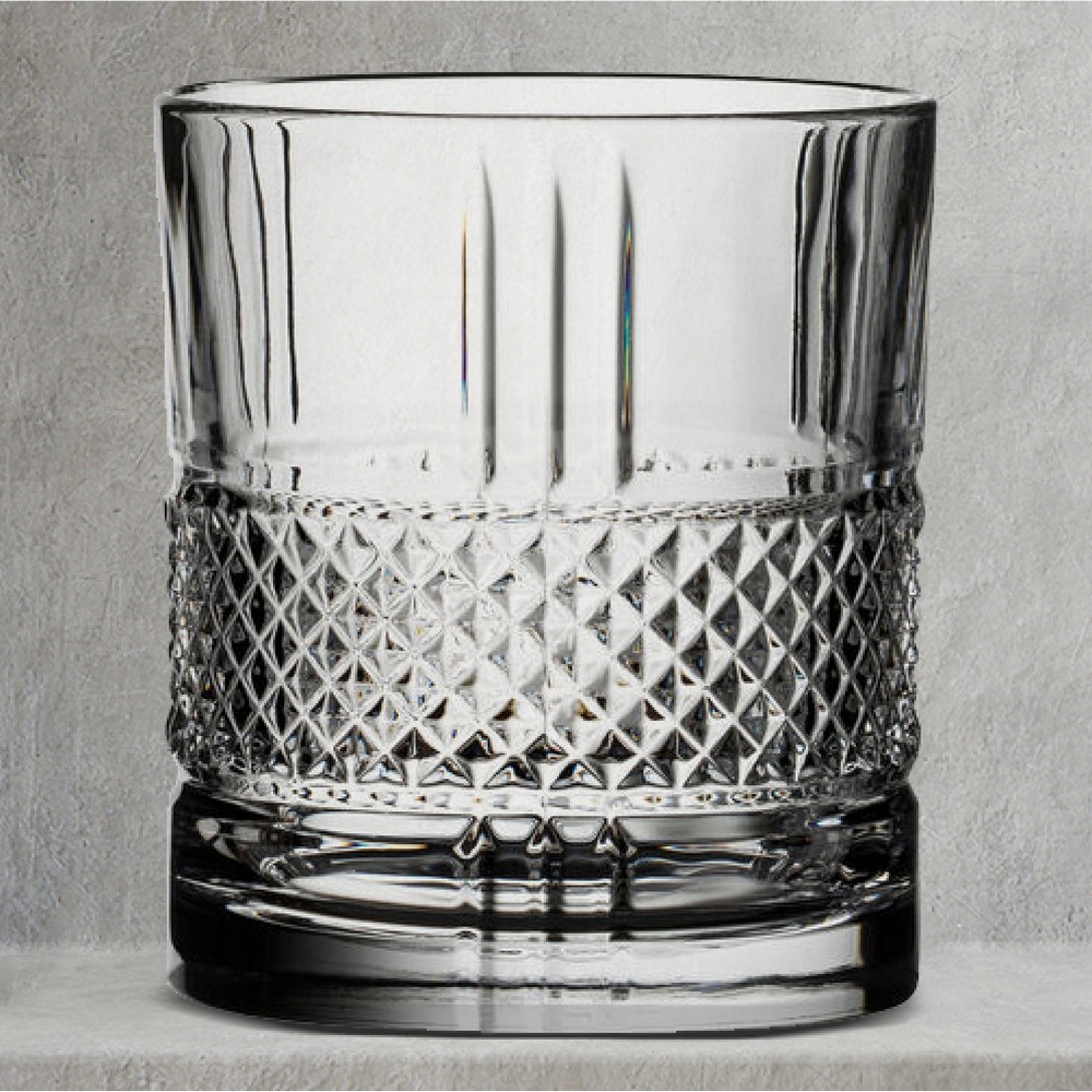 《RCR》水晶玻璃威士忌杯(菱鑽300ml) | 調酒杯 雞尾酒杯 烈酒杯