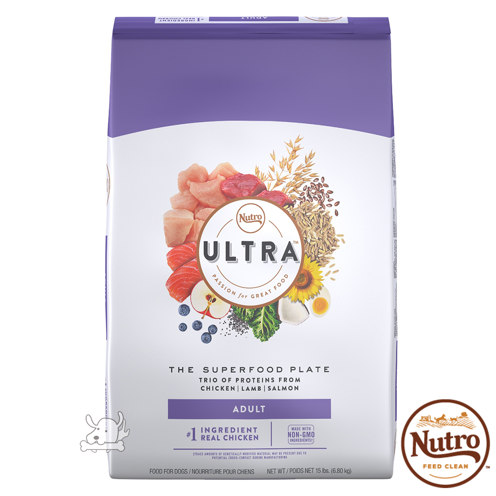 【Nutro 美士】Ultra 大地極品 成犬樂活 配方 犬糧 4.5磅 X 2包