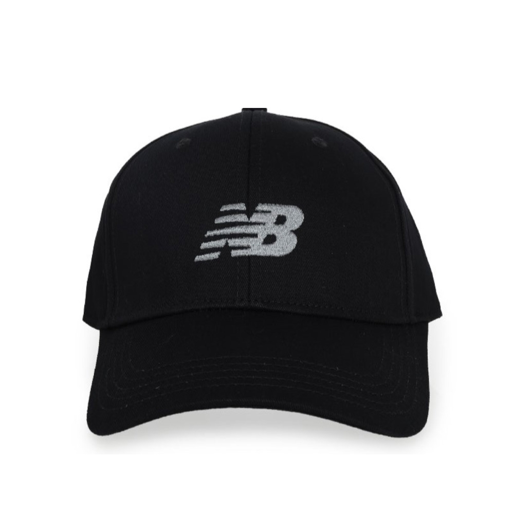 New Balance 男女老帽 棒球帽 運動休閒帽-黑色-LAH41013BK-F