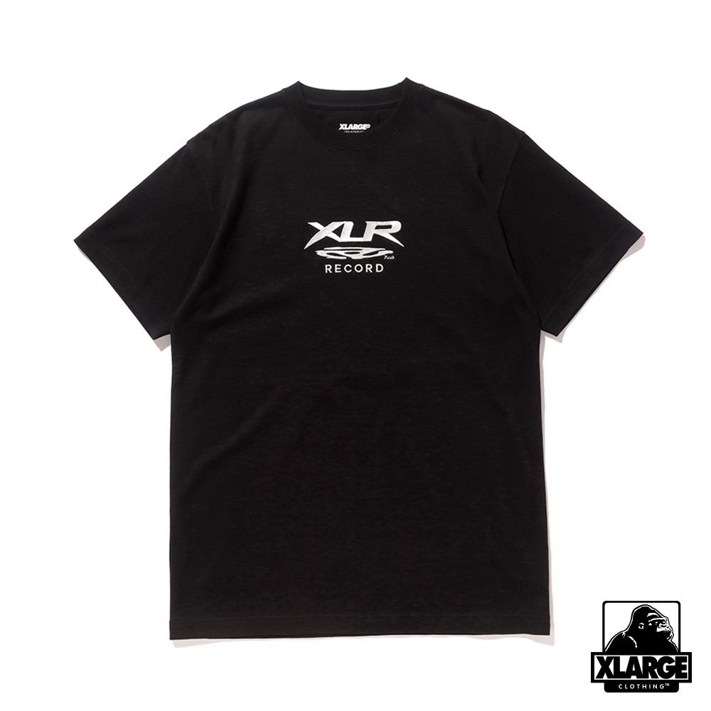 XLARGE S/S TEE XLR RECORD短袖T恤-黑