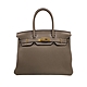 Hermes 展示品 Birkin Togo牛皮手提柏金包-30cm(18象灰/金釦) product thumbnail 1