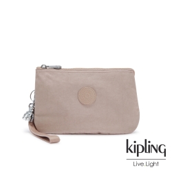 Kipling 玫瑰拿鐵色多層配件包-CREATIVITY XL