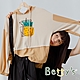 betty’s貝蒂思　鳳梨印花拼布連帽T-shirt(卡其) product thumbnail 1