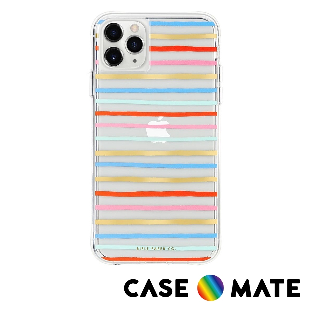 美國 Case●Mate x Rifle Paper Co. 限量聯名款 iPhone 11 Pro Max 防摔手機保護殼 - 歡樂條紋