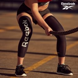 Reebok 溫控修復訓練腿套(經典黑/湖水綠)