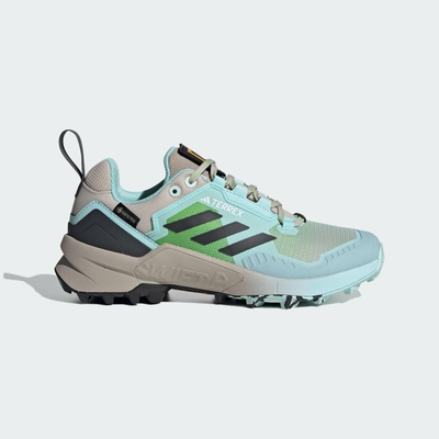 adidas 登山鞋 女鞋 運動鞋 緩震 TERREX SWIFT R3 GTX W x NATGEO 藍綠 IF7919