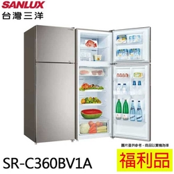 SANLUX 福利品 台灣三洋 360公升雙門變頻冰箱 SR-C360BV1A(A)福利品