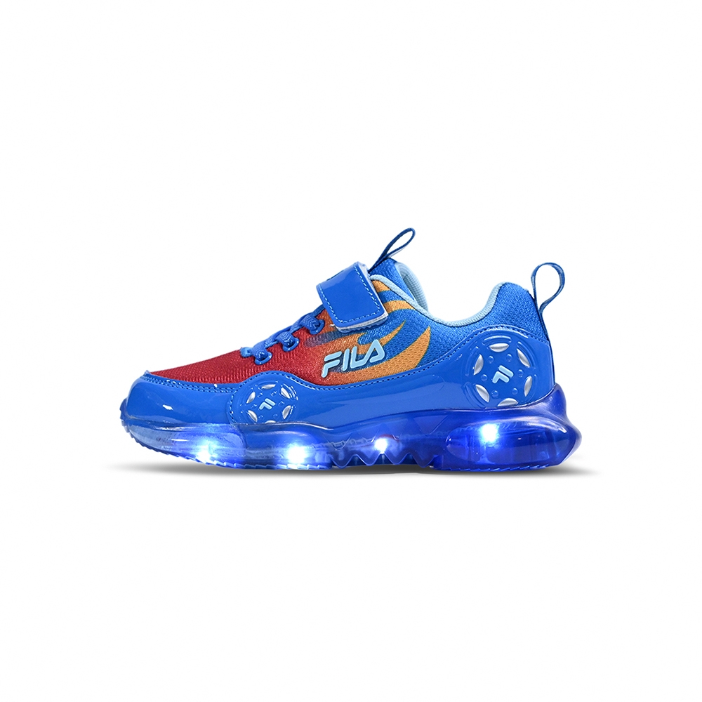 【FILA】美好運動 FILA童鞋 電燈鞋 特價 16-22cm（7-J452X-002/7-J452X-002） (7-J452X-313燈鞋藍)