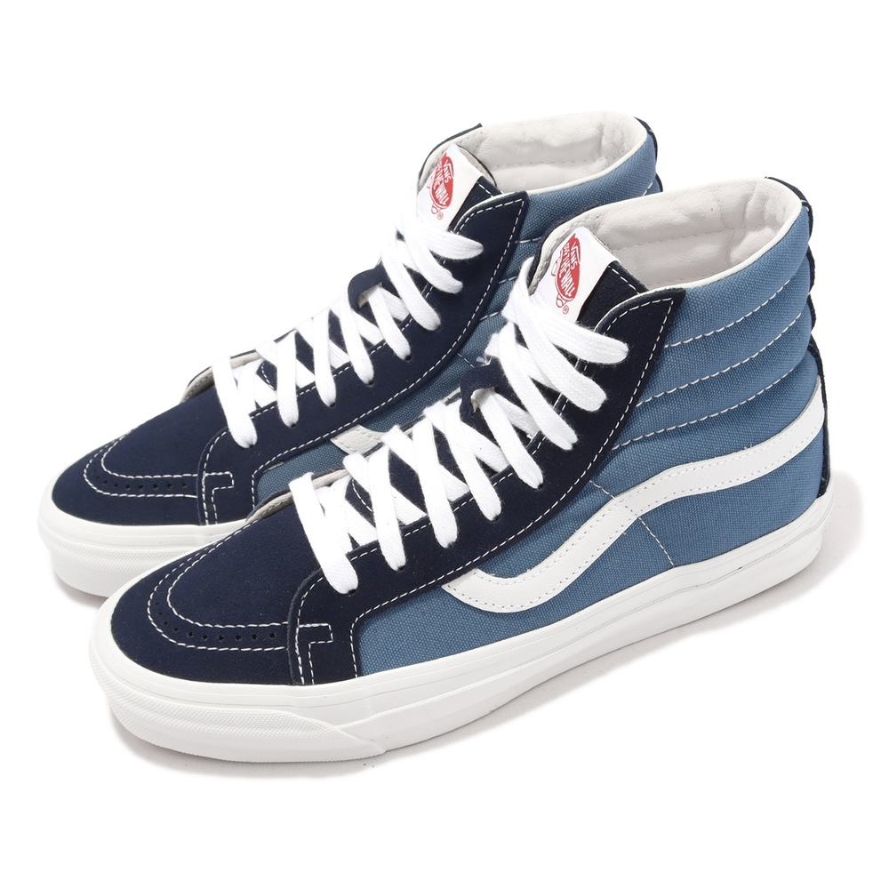 Vans 休閒鞋 OG Sk8-Hi LX Vault 男鞋 女鞋 藍 白 高筒 紅標 經典款 VN0A4BVB5OC