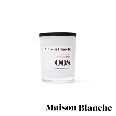 澳洲 Maison Blanche 牡丹＆胡椒 Peony & Peppercorn 60g 香氛蠟燭