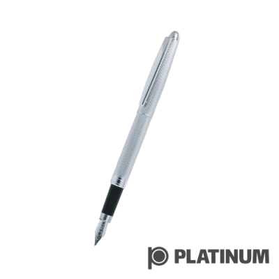 PLATINUM白金 鋼筆 | 日系 直紋鍍銀 PAG-700