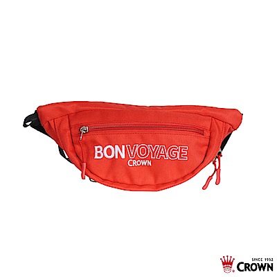 CROWN 皇冠 BONVOYAGE 運動腰包 紅色